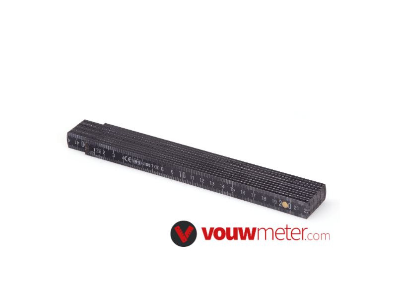 Vouwmeter bedrukken N-W2B52-Zwart