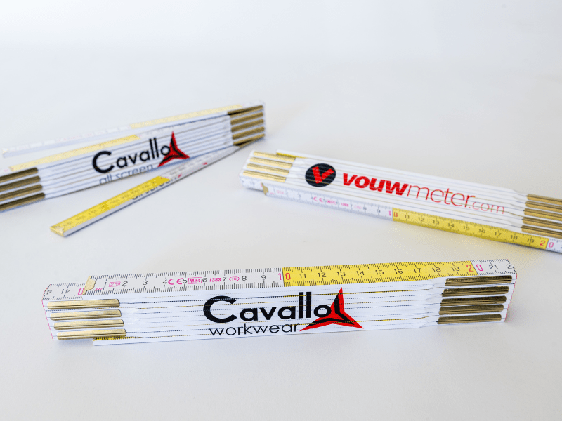 G-W2-pf10 schaal Geel/Wit - vouwmeter