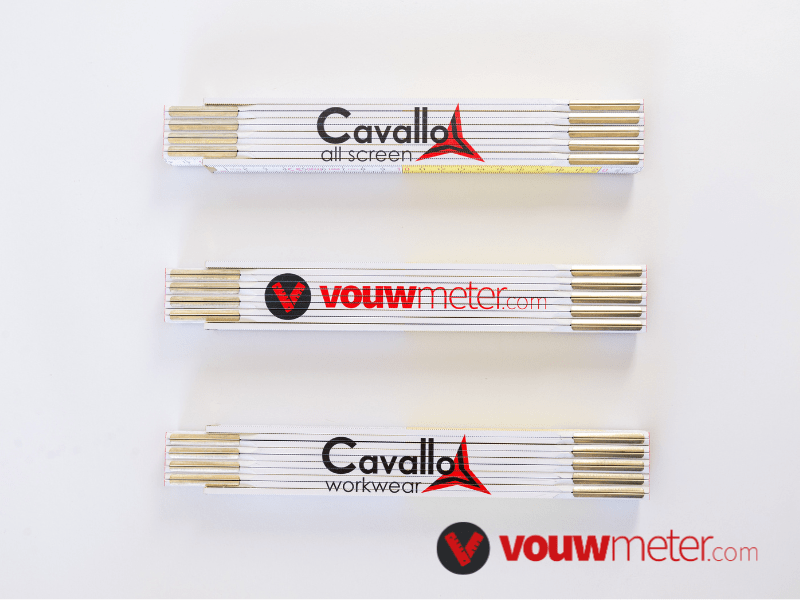 Een gepersonaliseerde vouwmeter, bezorg ons je logo